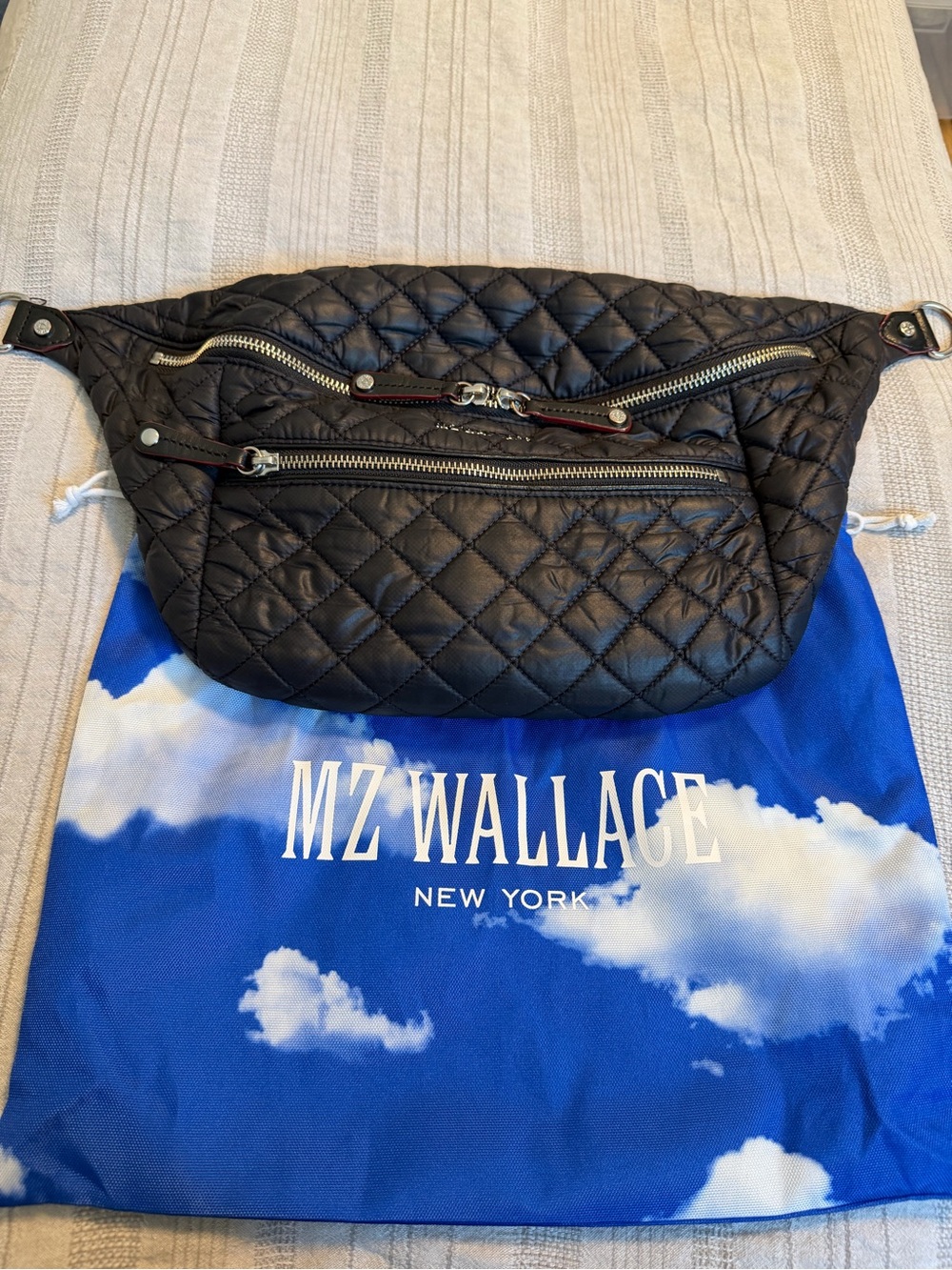 MZ Wallace: Crossbody Sling Bag - Black Recycled GUC - Picture 12 of 16